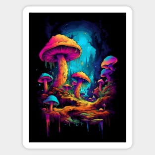 Psychodelic mushrooms trip Magnet